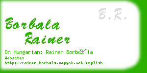 borbala rainer business card